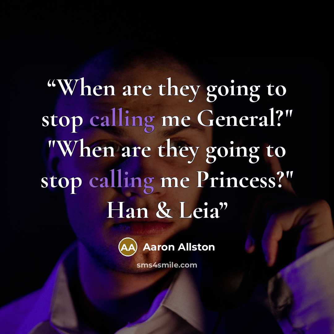 “When are they going to stop calling me General?" "When are they going to stop calling me Princess?" Han & Leia” quote by Aaron Allston