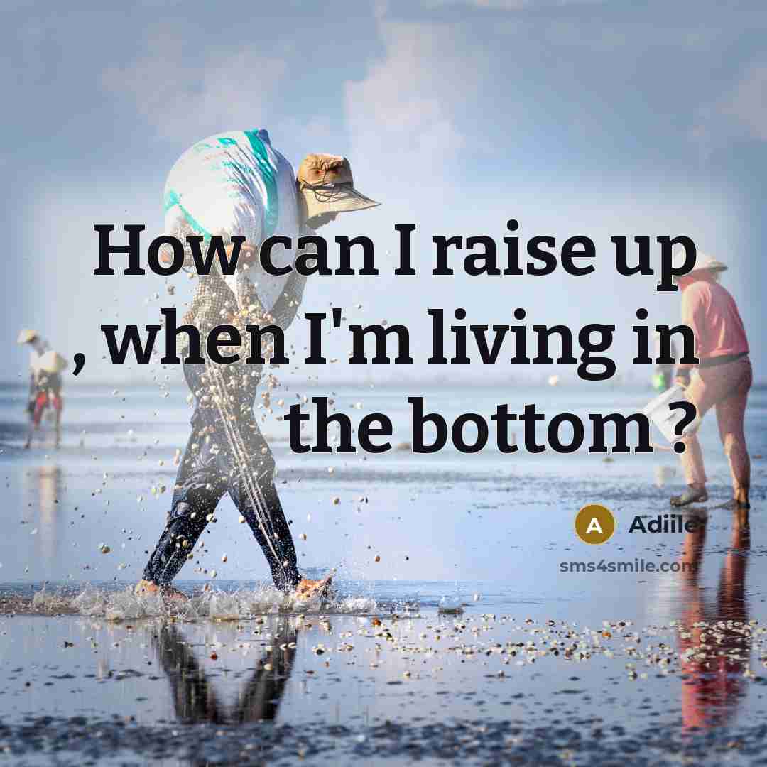 “How can I raise up , when I'm living in the bottom ?” quote by Adiile