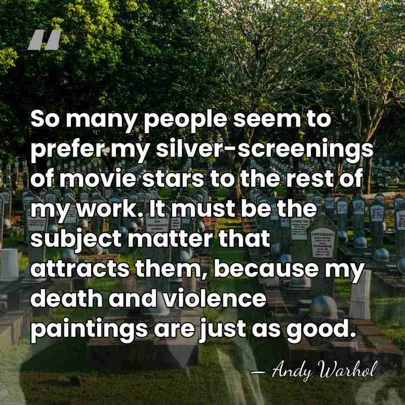 So many people seem to prefer my silver-screenings of movie stars to&hellip; - Andy Warhol