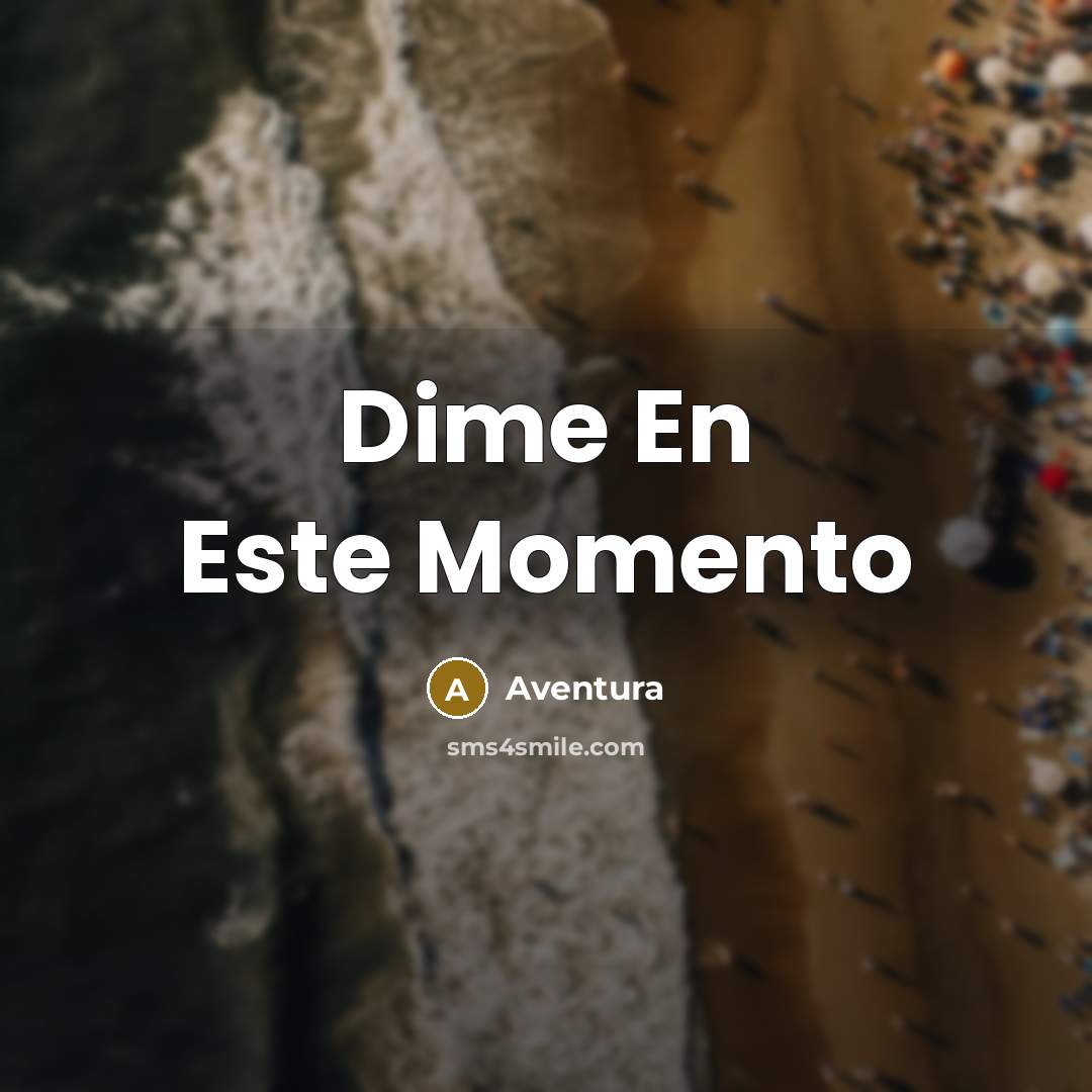 “Dime En Este Momento…” quote by Aventura
