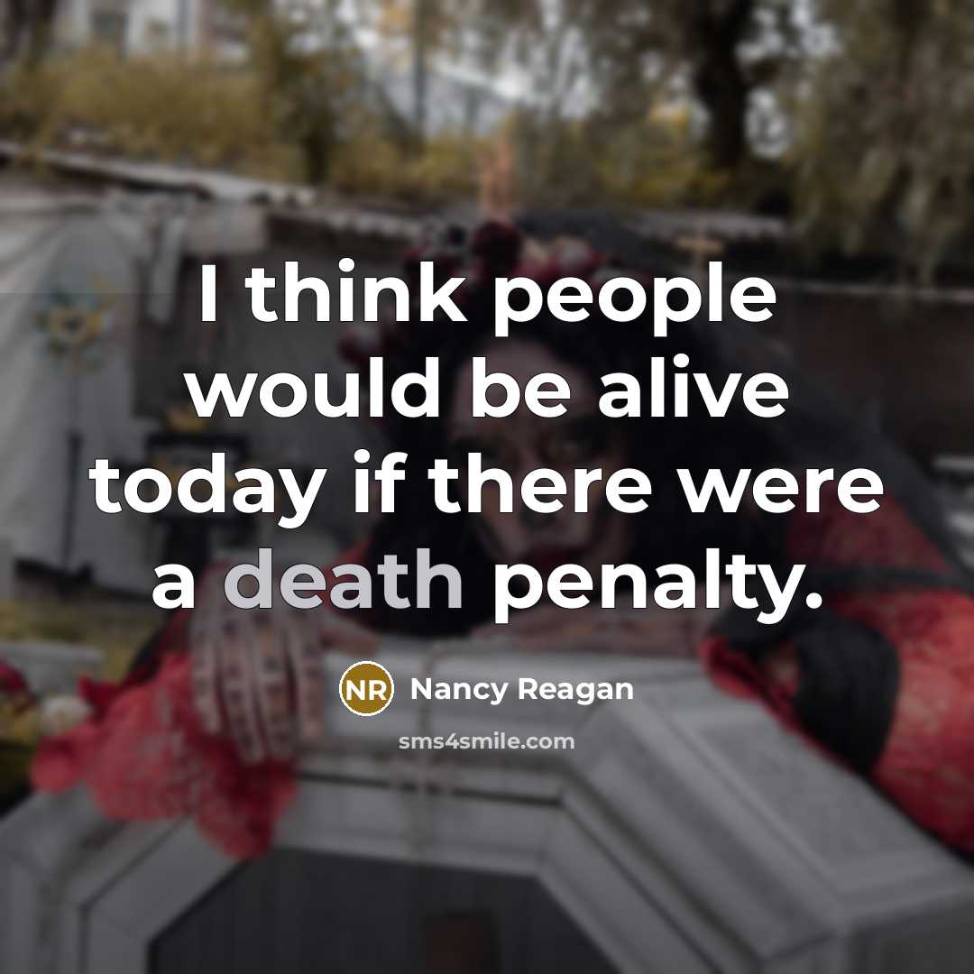 “I think people would be alive today if there were…” quote by Nancy Reagan