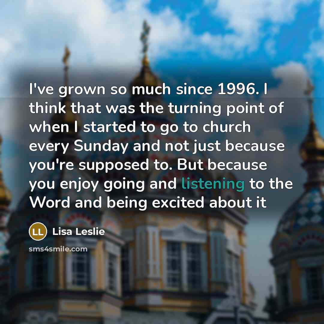 “I've grown so much since 1996. I think that was…” quote by Lisa Leslie