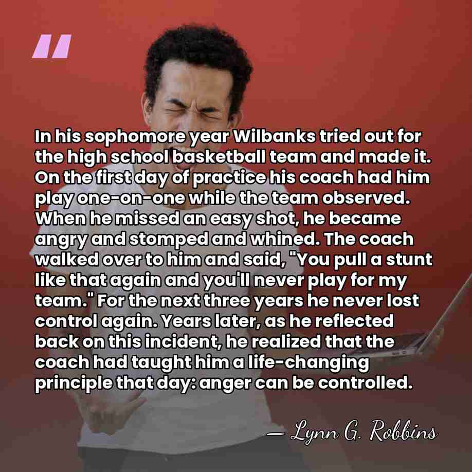 In his sophomore year Wilbanks tried out for the high school basketball&hellip; - Lynn G. Robbins