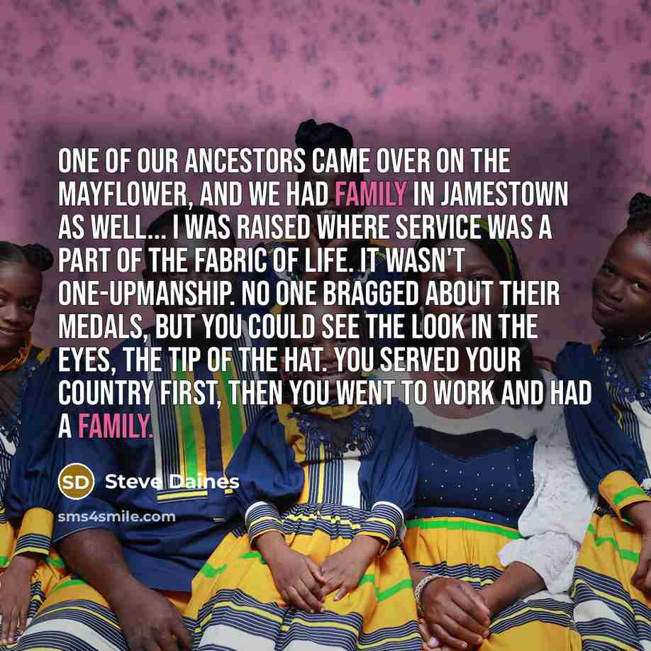 “One of our ancestors came over on the Mayflower, and…” quote by Steve Daines