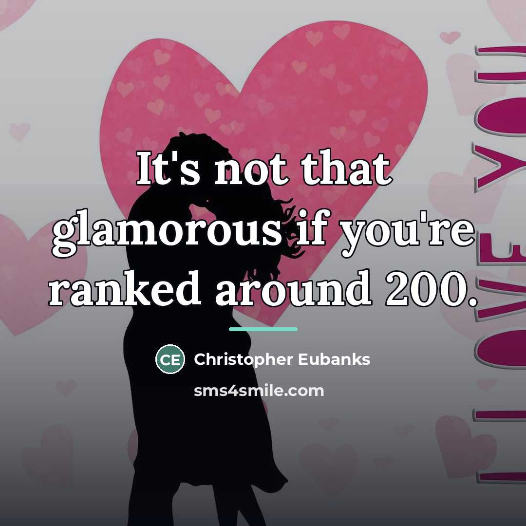 “It's not that glamorous if you're ranked around 200.…” quote by Christopher Eubanks
