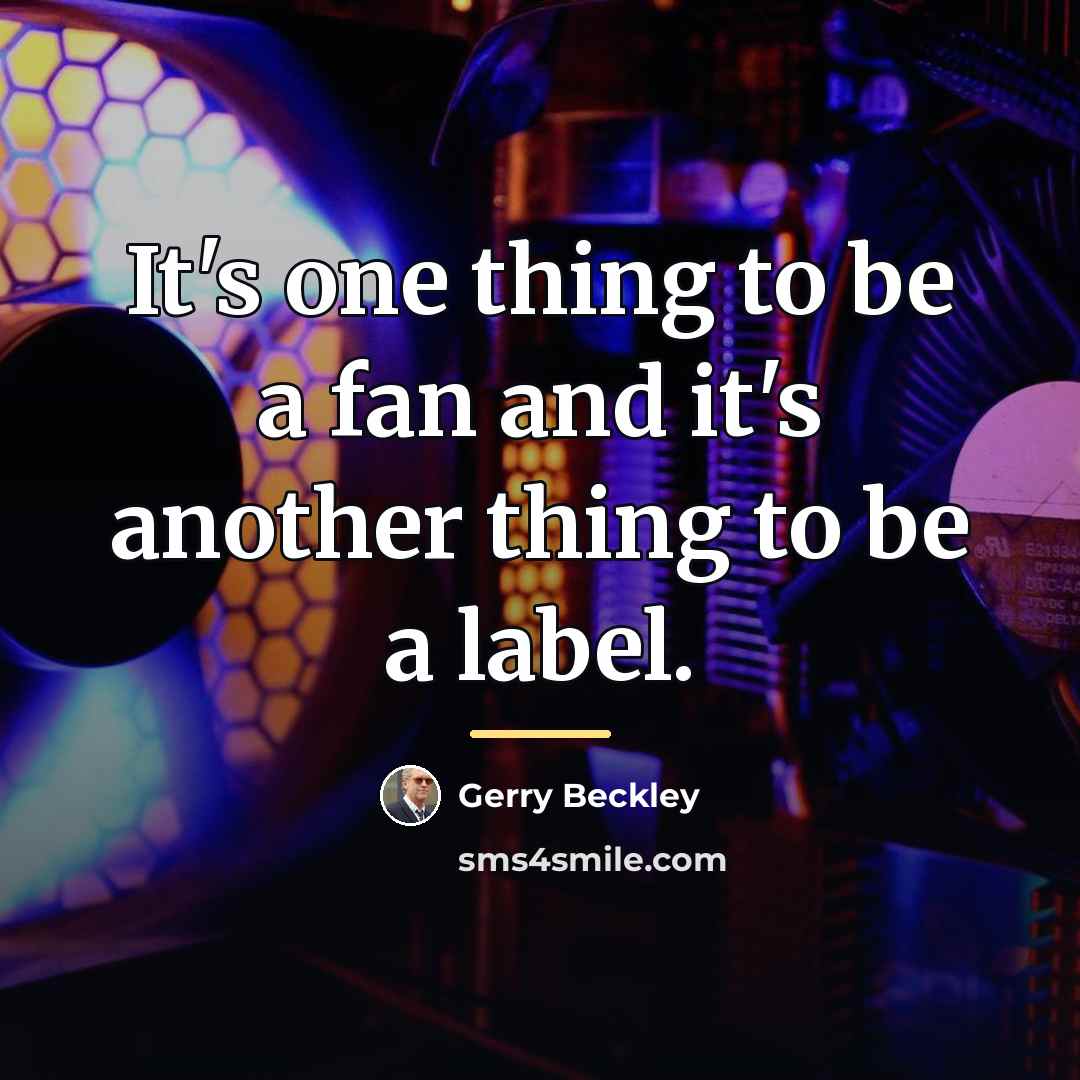 “It's one thing to be a fan and it's another…” quote by Gerry Beckley
