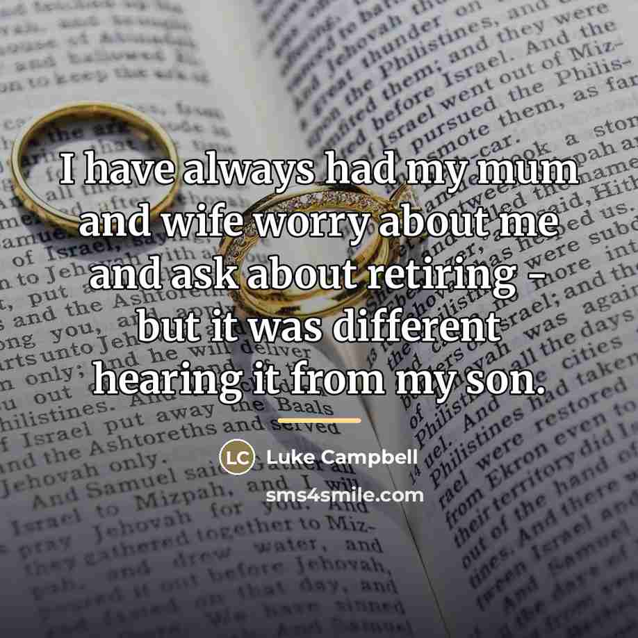 “I have always had my mum and wife worry about…” quote by Luke Campbell