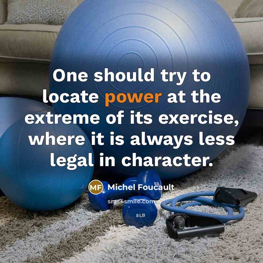 “One should try to locate power at the extreme of…” quote by Michel Foucault