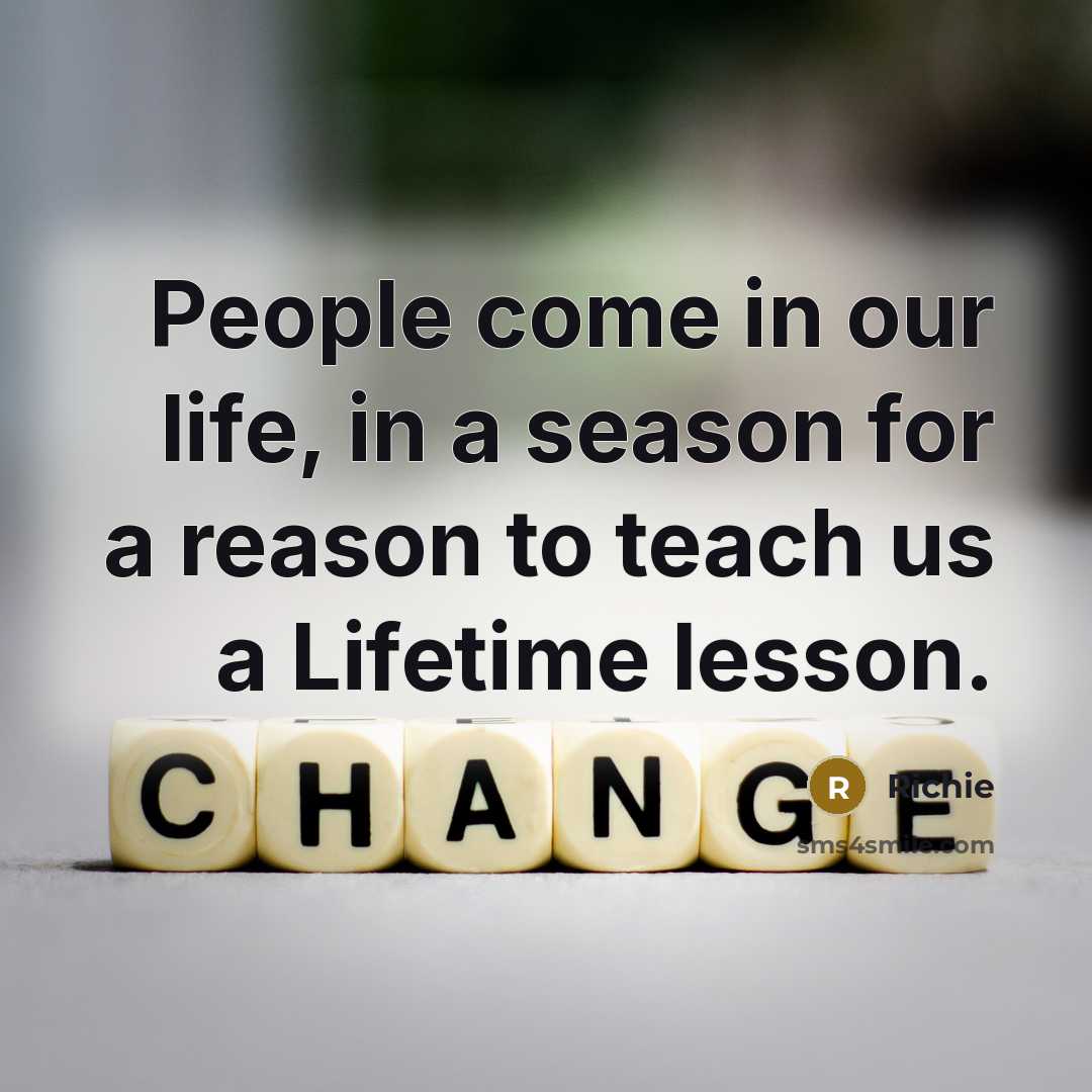 “People come in our life, in a season for a…” quote by Richie