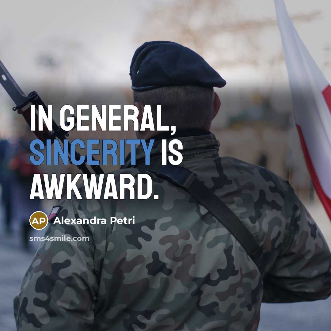 “In general, sincerity is awkward.…” quote by Alexandra Petri