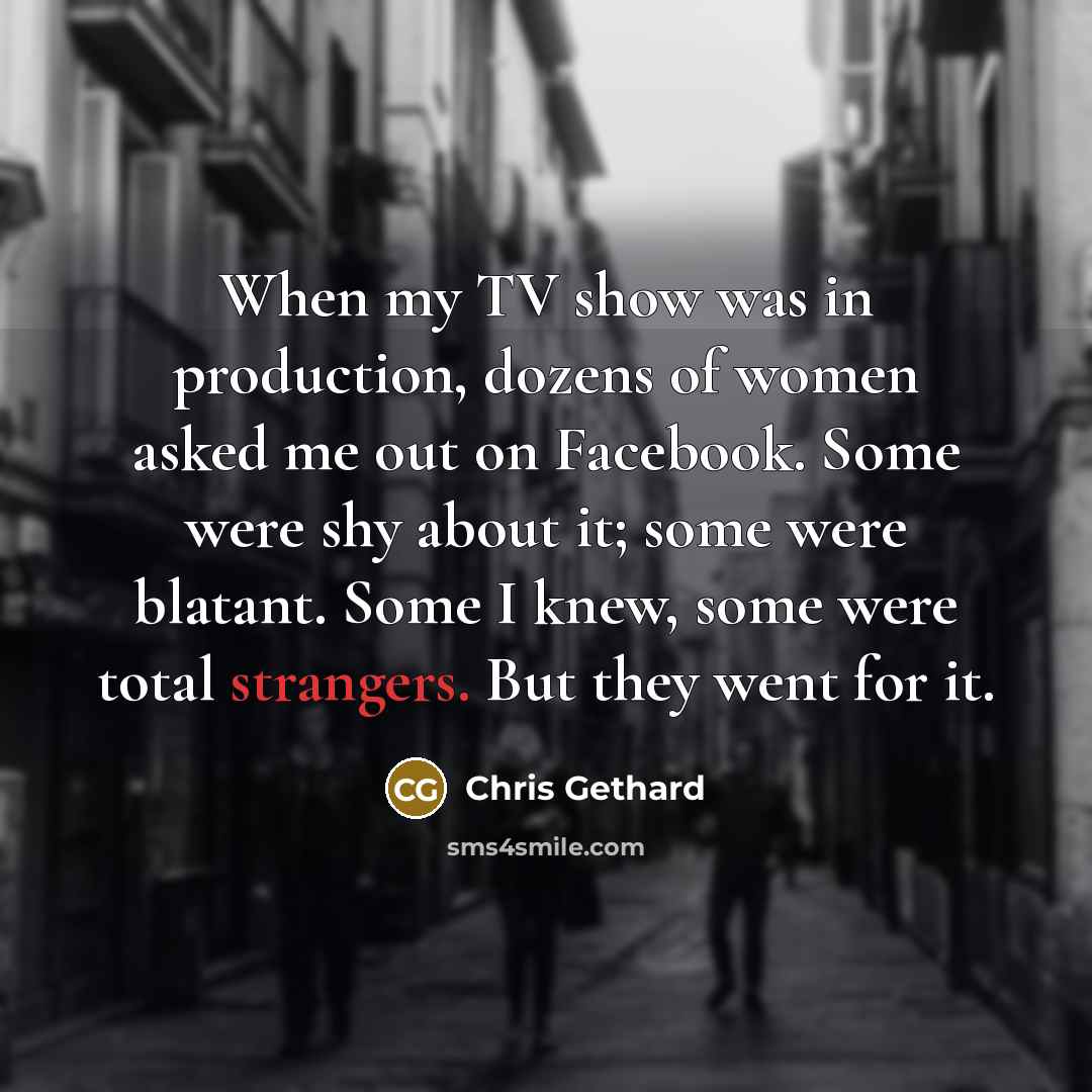 “When my TV show was in production, dozens of women…” quote by Chris Gethard