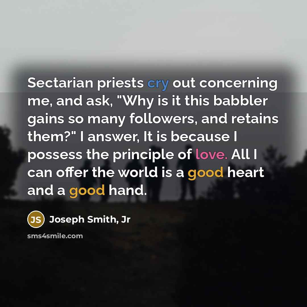 “Sectarian priests cry out concerning me, and ask, "Why is…” quote by Joseph Smith, Jr