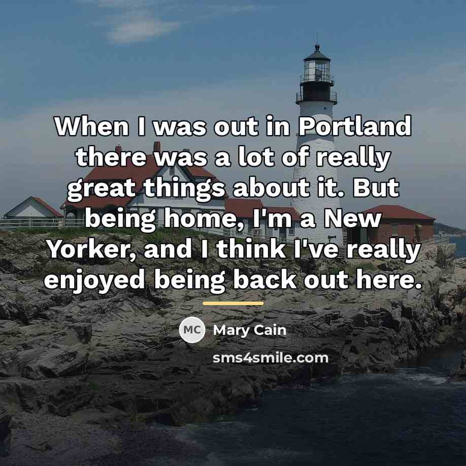 “When I was out in Portland there was a lot…” quote by Mary Cain