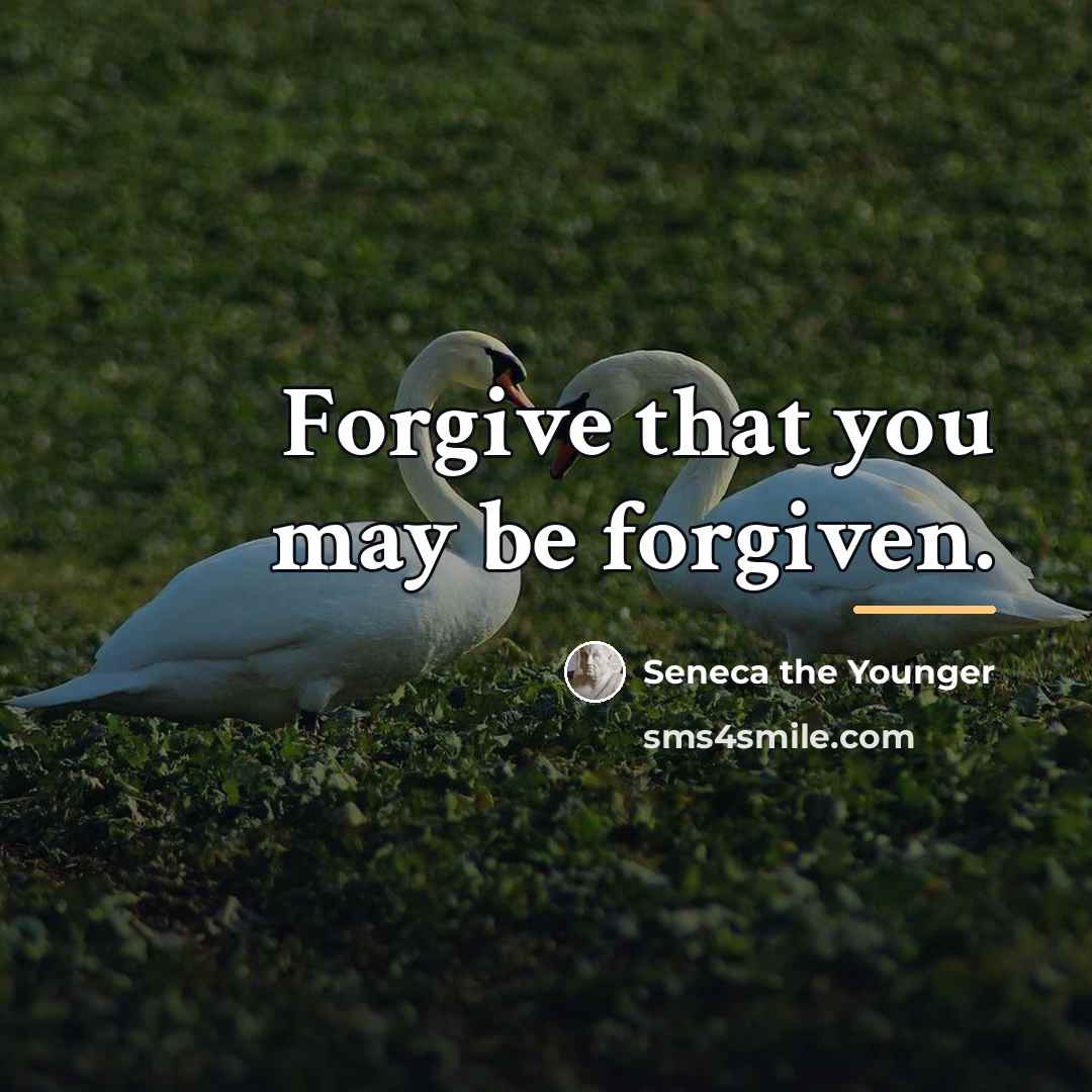 “Forgive that you may be forgiven.…” quote by Seneca the Younger
