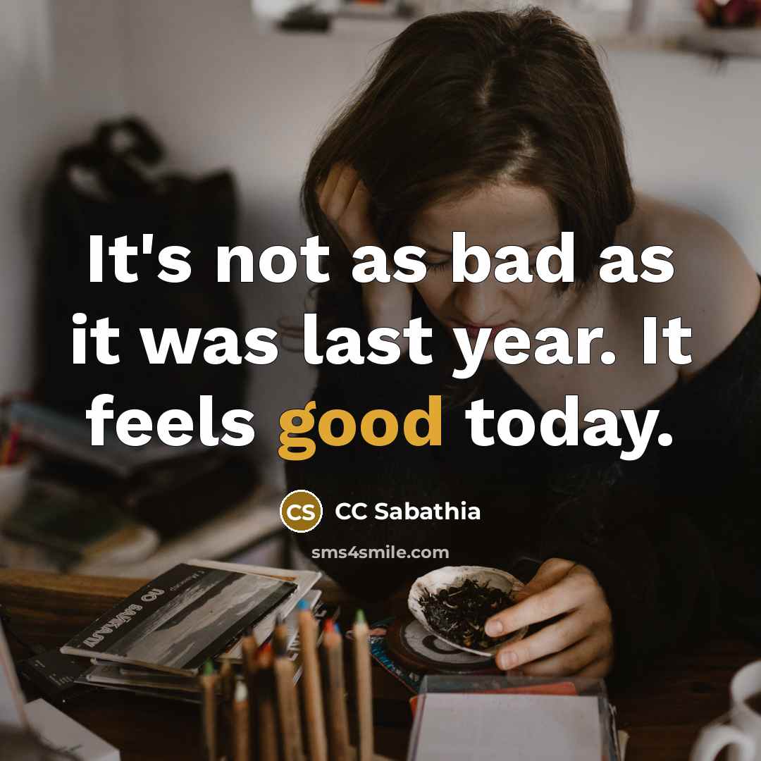 “It's not as bad as it was last year. It…” quote by CC Sabathia