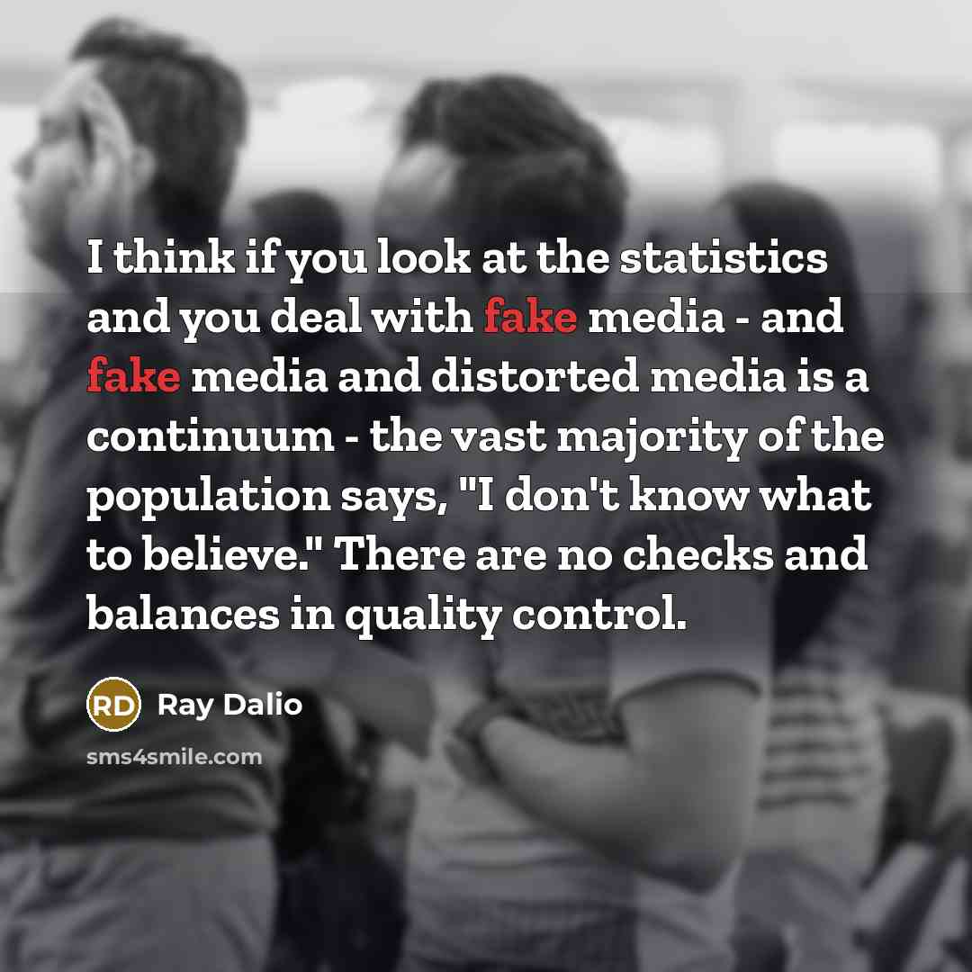 “I think if you look at the statistics and you…” quote by Ray Dalio
