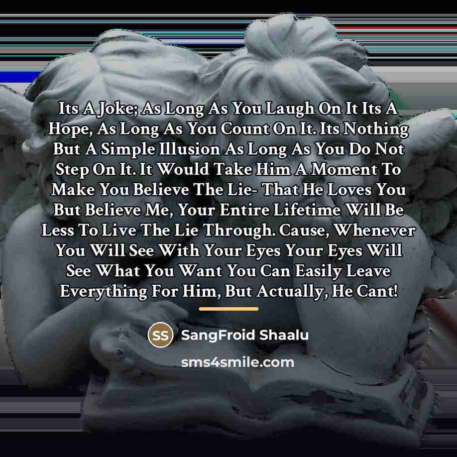 “Its A Joke; As Long As You Laugh On It…” quote by SangFroid Shaalu