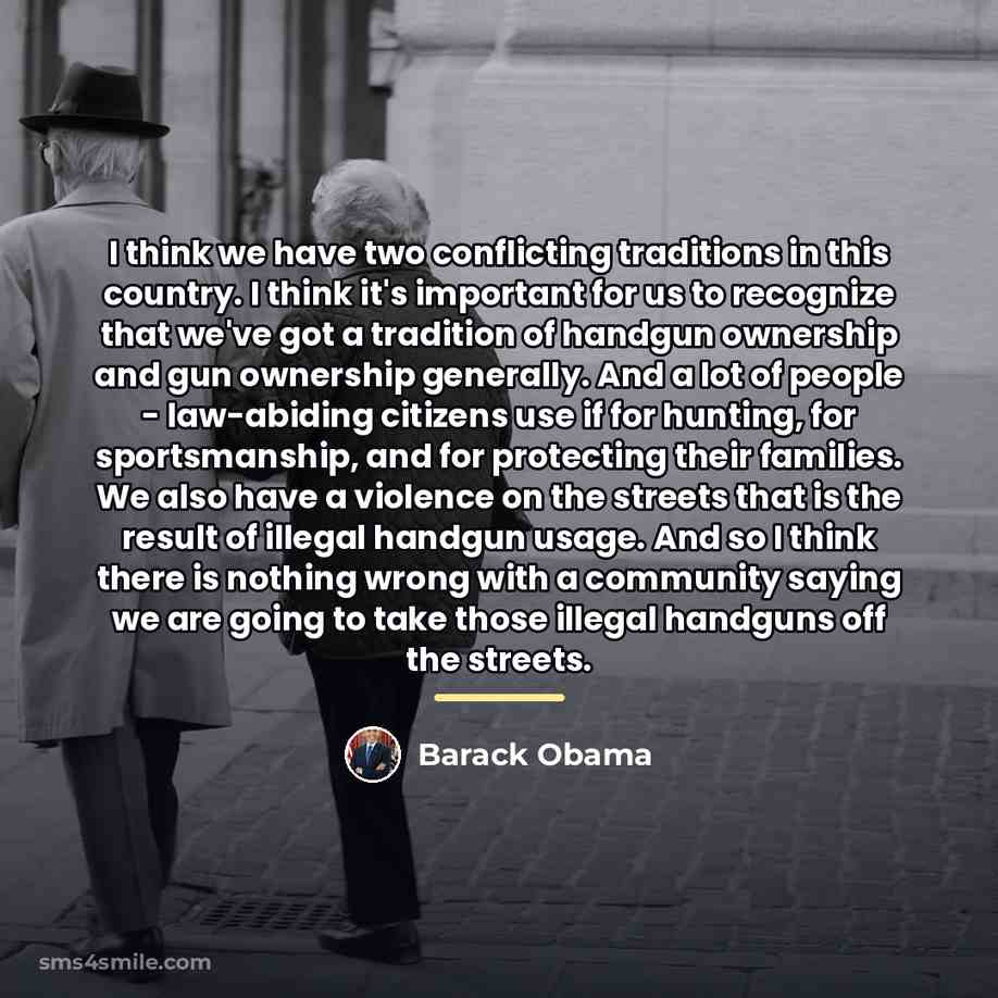 “I think we have two conflicting traditions in this country.…” quote by Barack Obama