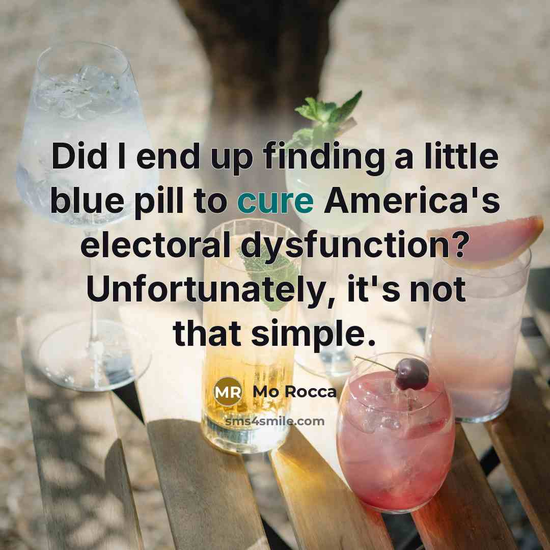 “Did I end up finding a little blue pill to…” quote by Mo Rocca