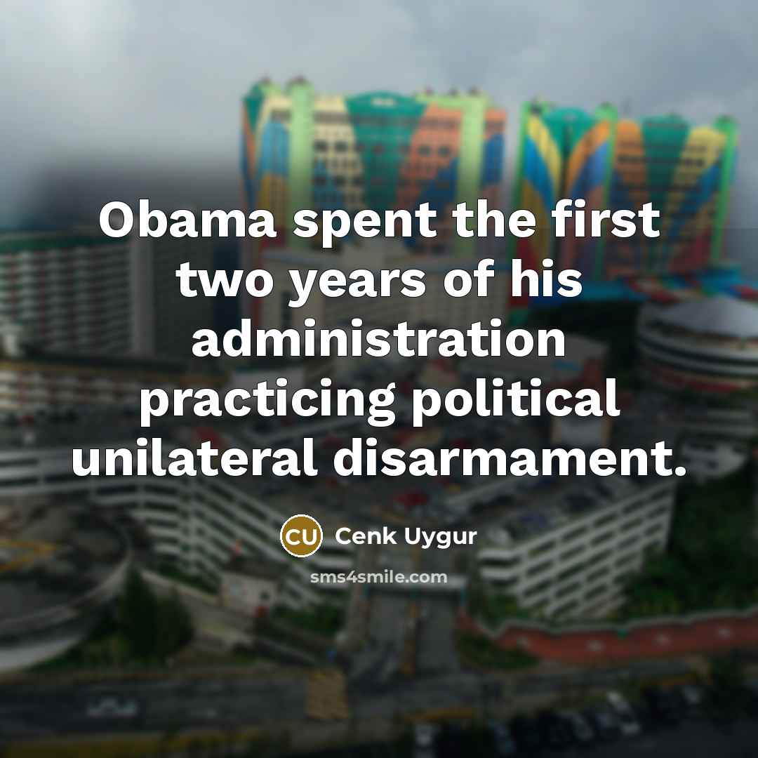 “Obama spent the first two years of his administration practicing…” quote by Cenk Uygur
