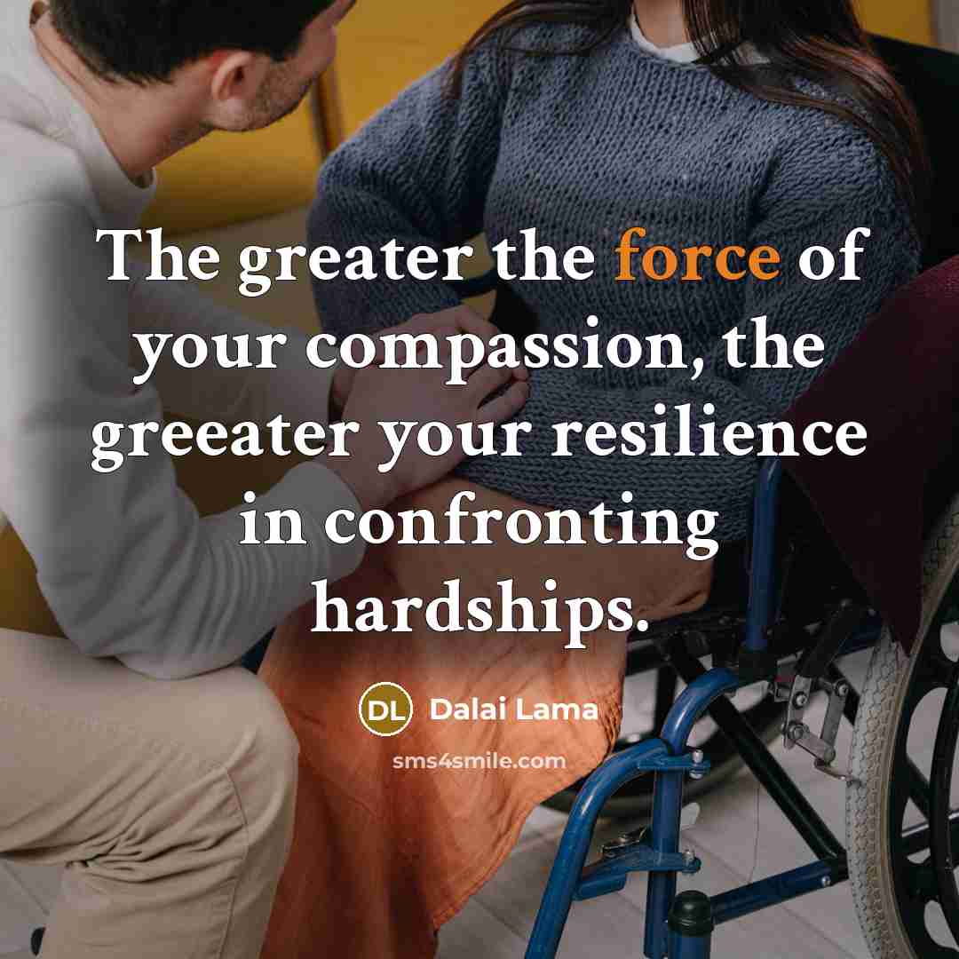 “The greater the force of your compassion, the greeater your…” quote by Dalai Lama