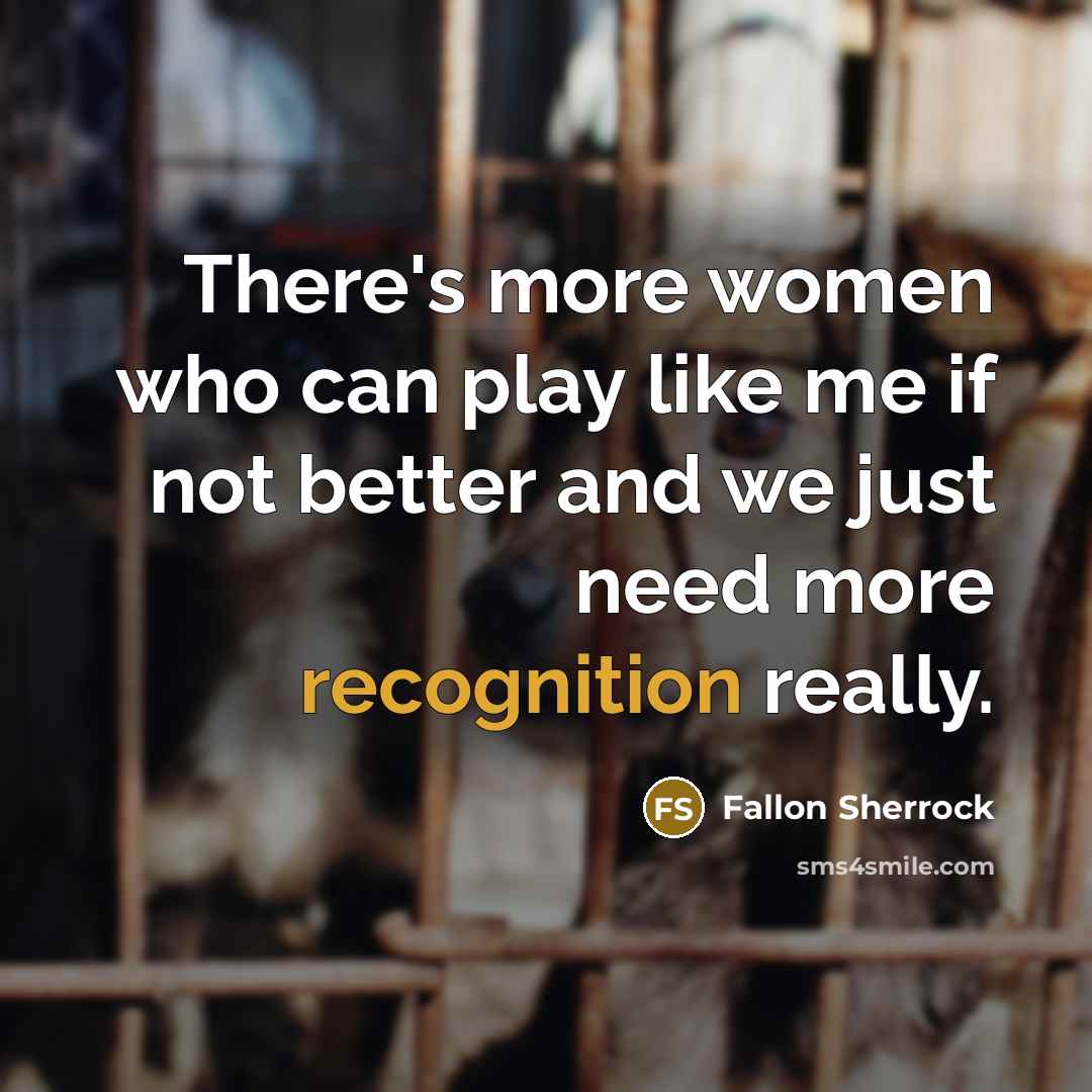 “There's more women who can play like me if not…” quote by Fallon Sherrock