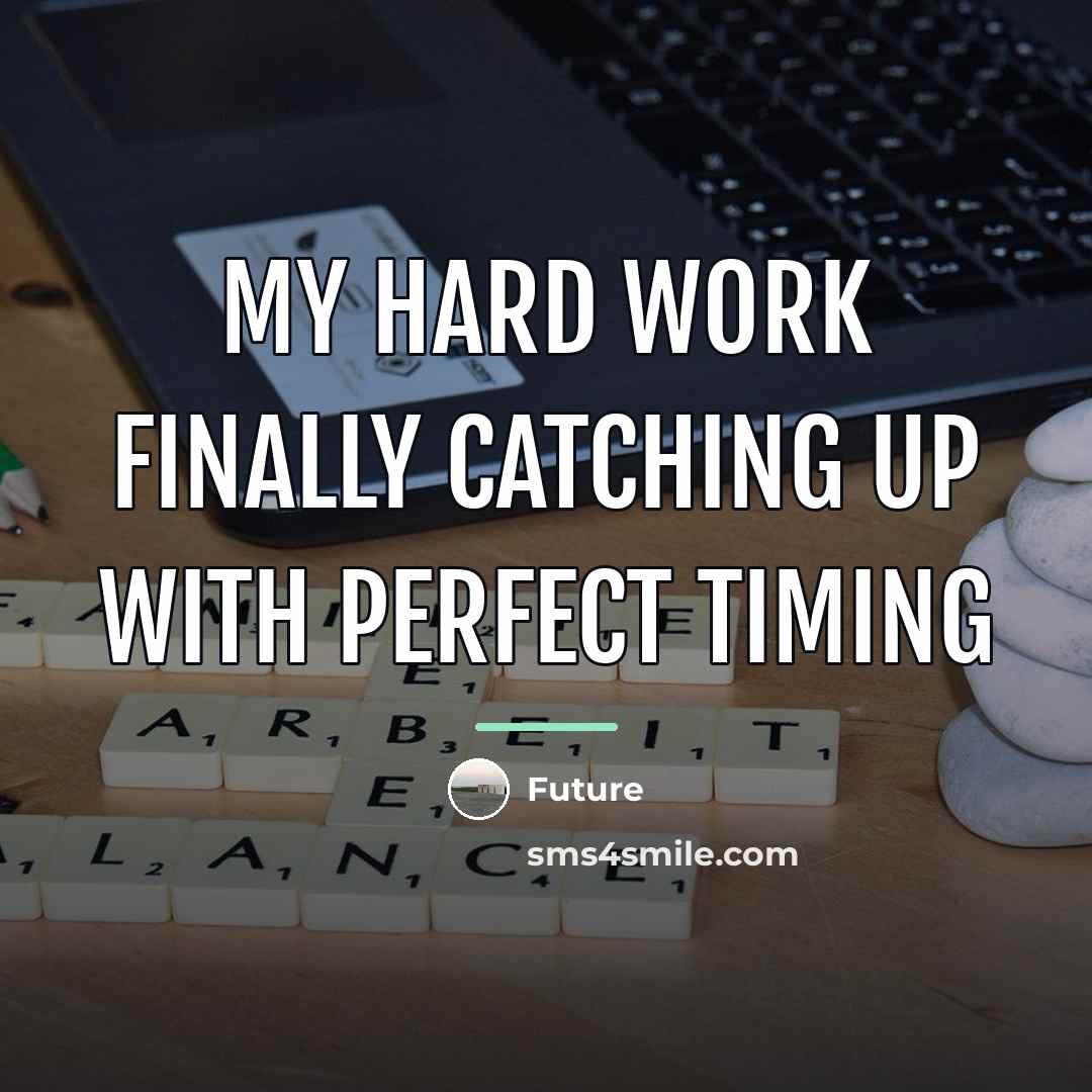 “My hard work finally catching up with perfect timing…” quote by Future