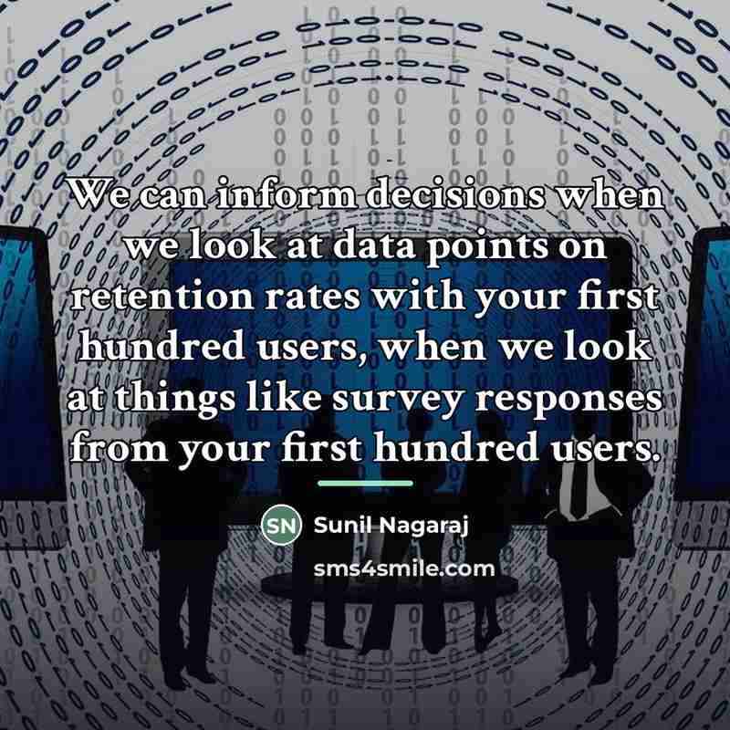 “We can inform decisions when we look at data points…” quote by Sunil Nagaraj