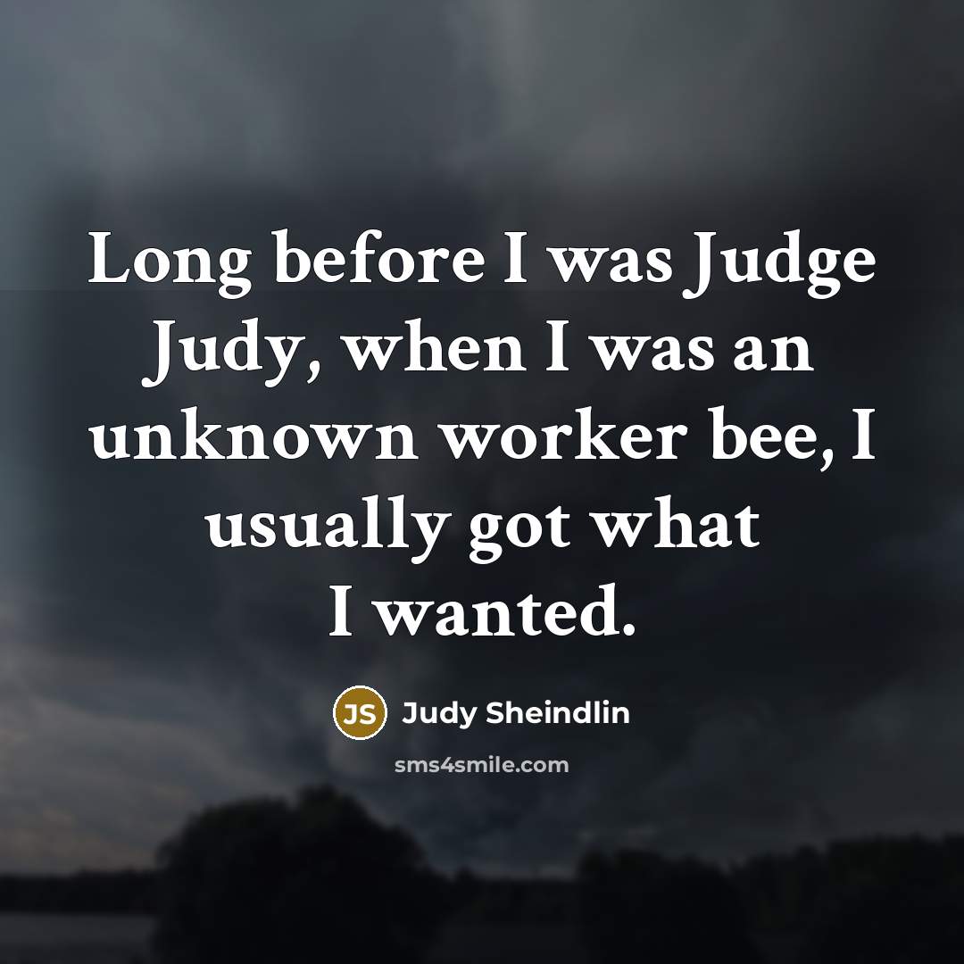 “Long before I was Judge Judy, when I was an…” quote by Judy Sheindlin