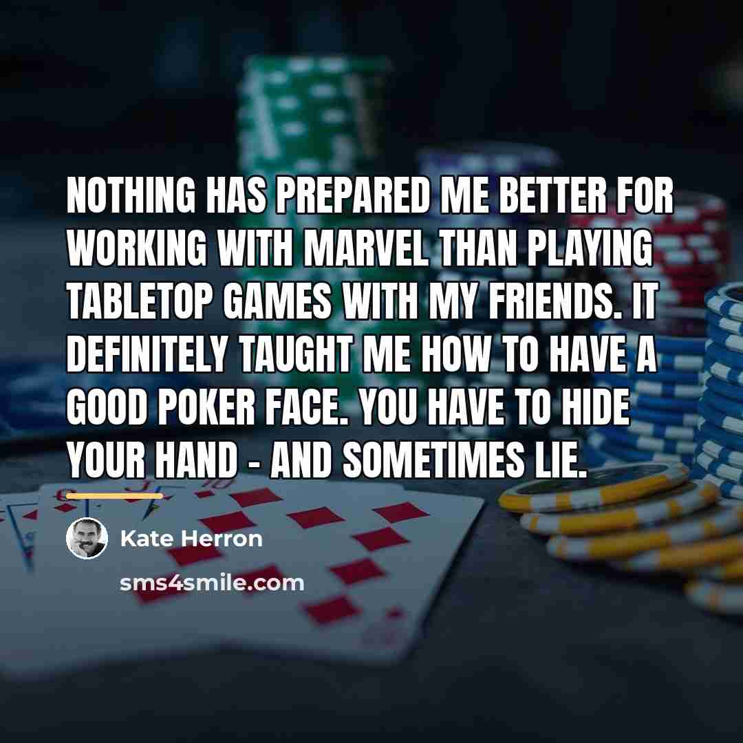 “Nothing has prepared me better for working with Marvel than…” quote by Kate Herron
