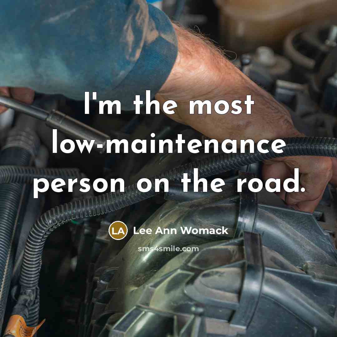 “I'm the most low-maintenance person on the road.” quote by Lee Ann Womack