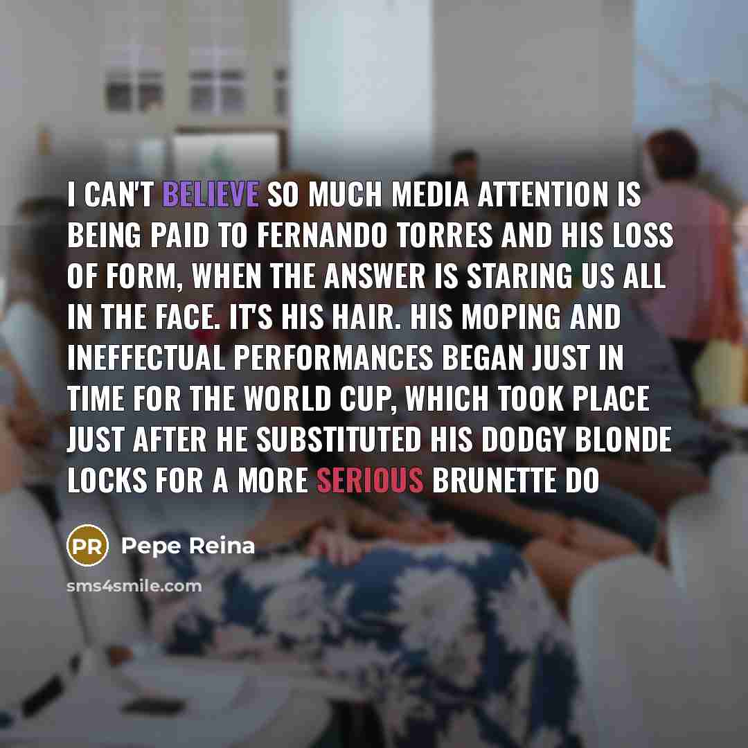 “I can't believe so much media attention is being paid…” quote by Pepe Reina
