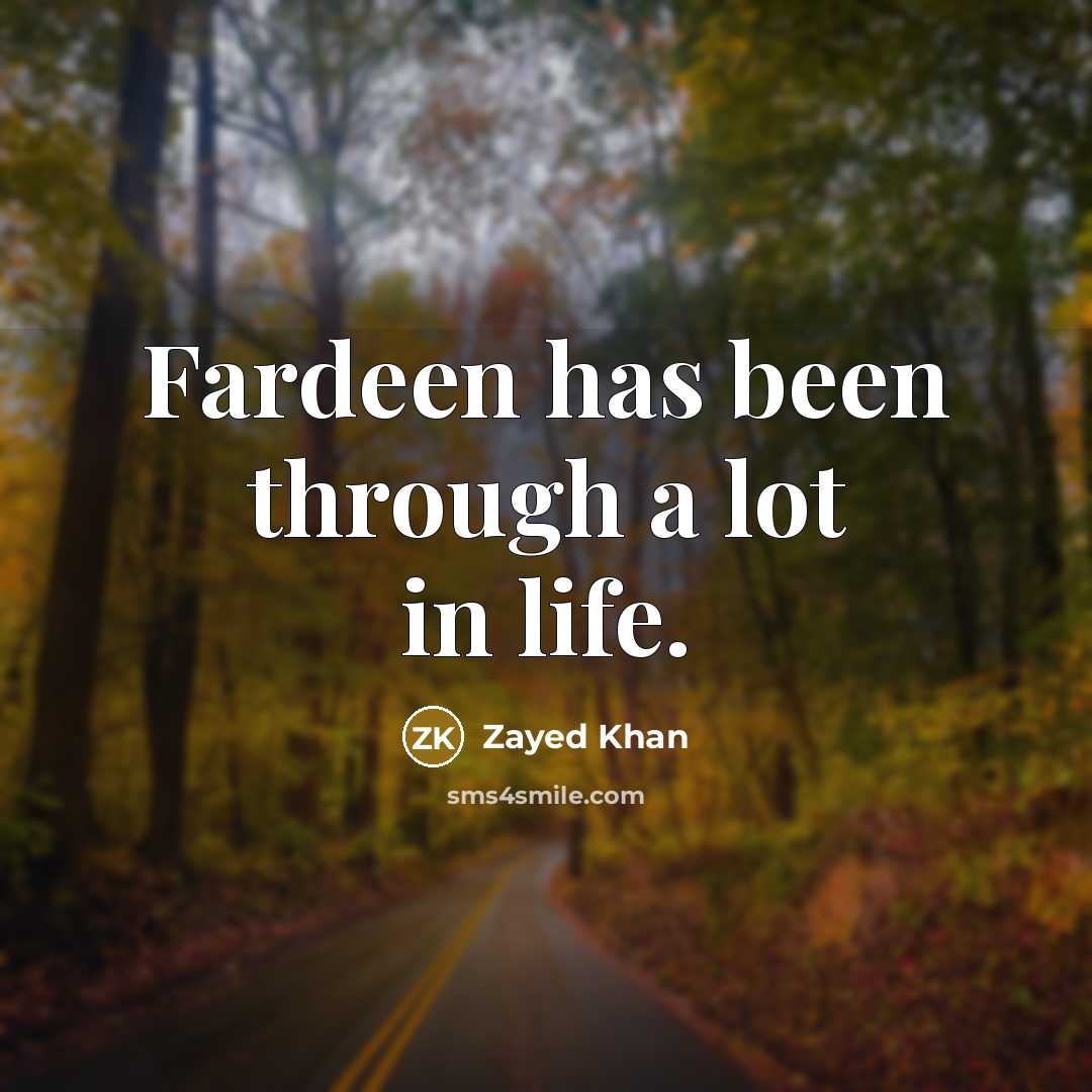 “Fardeen has been through a lot in life.…” quote by Zayed Khan