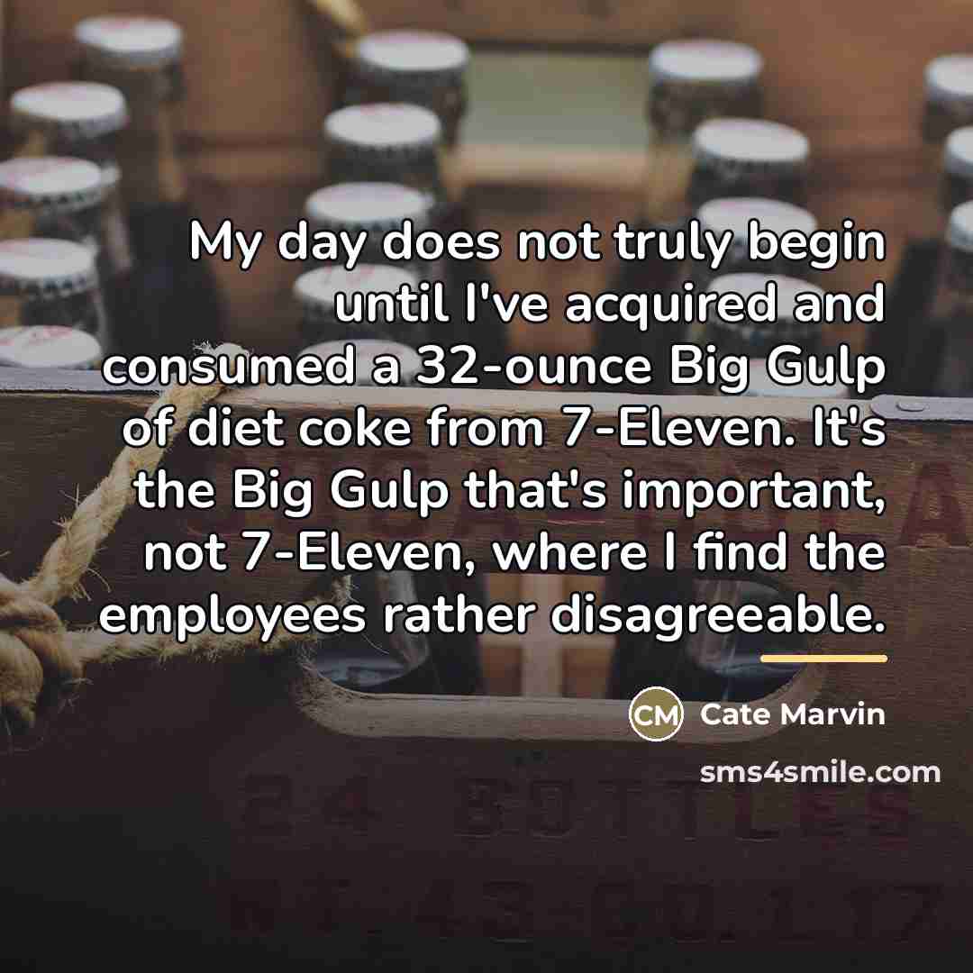“My day does not truly begin until I've acquired and…” quote by Cate Marvin