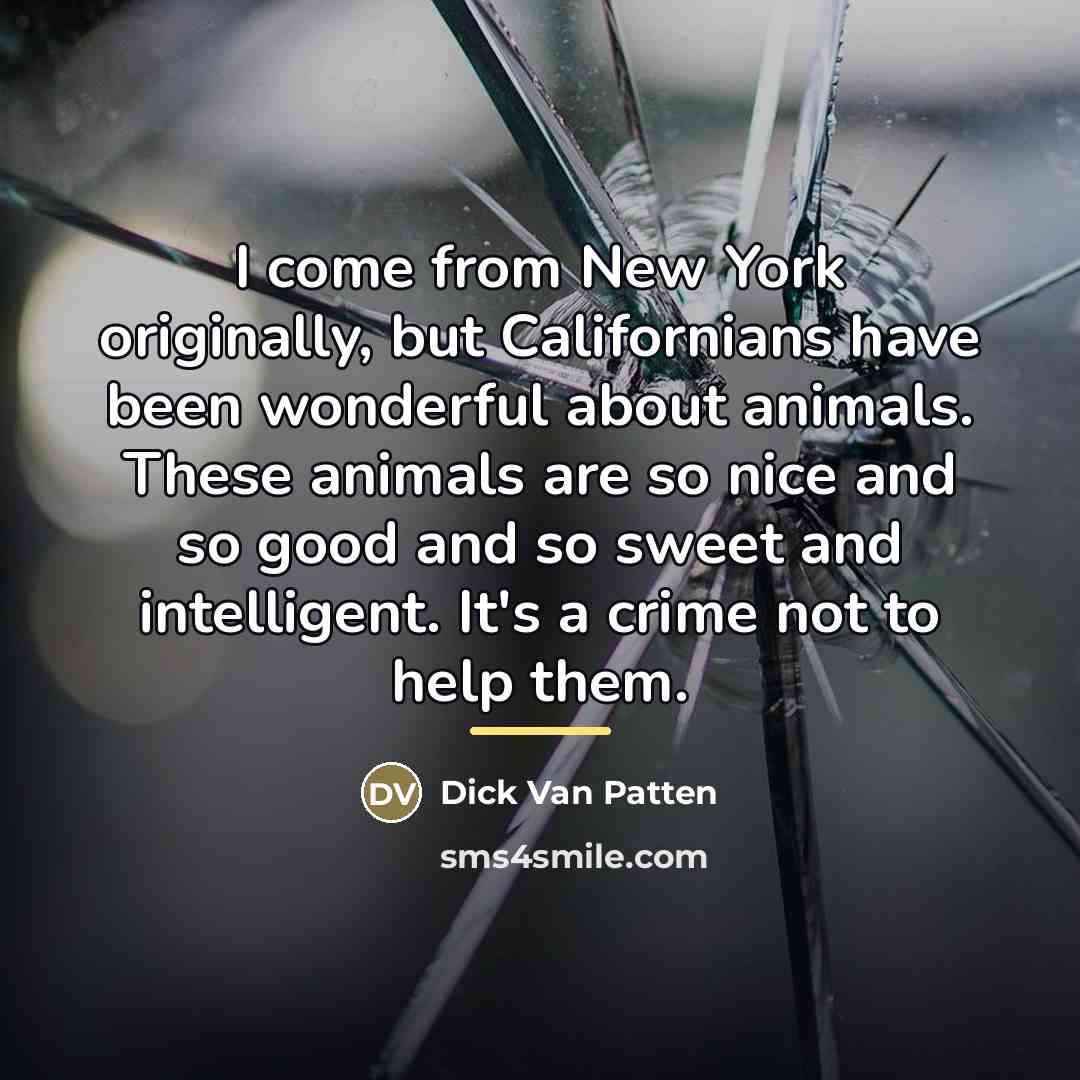 “I come from New York originally, but Californians have been…” quote by Dick Van Patten