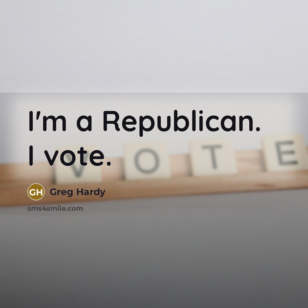 “I'm a Republican. I vote.…” quote by Greg Hardy