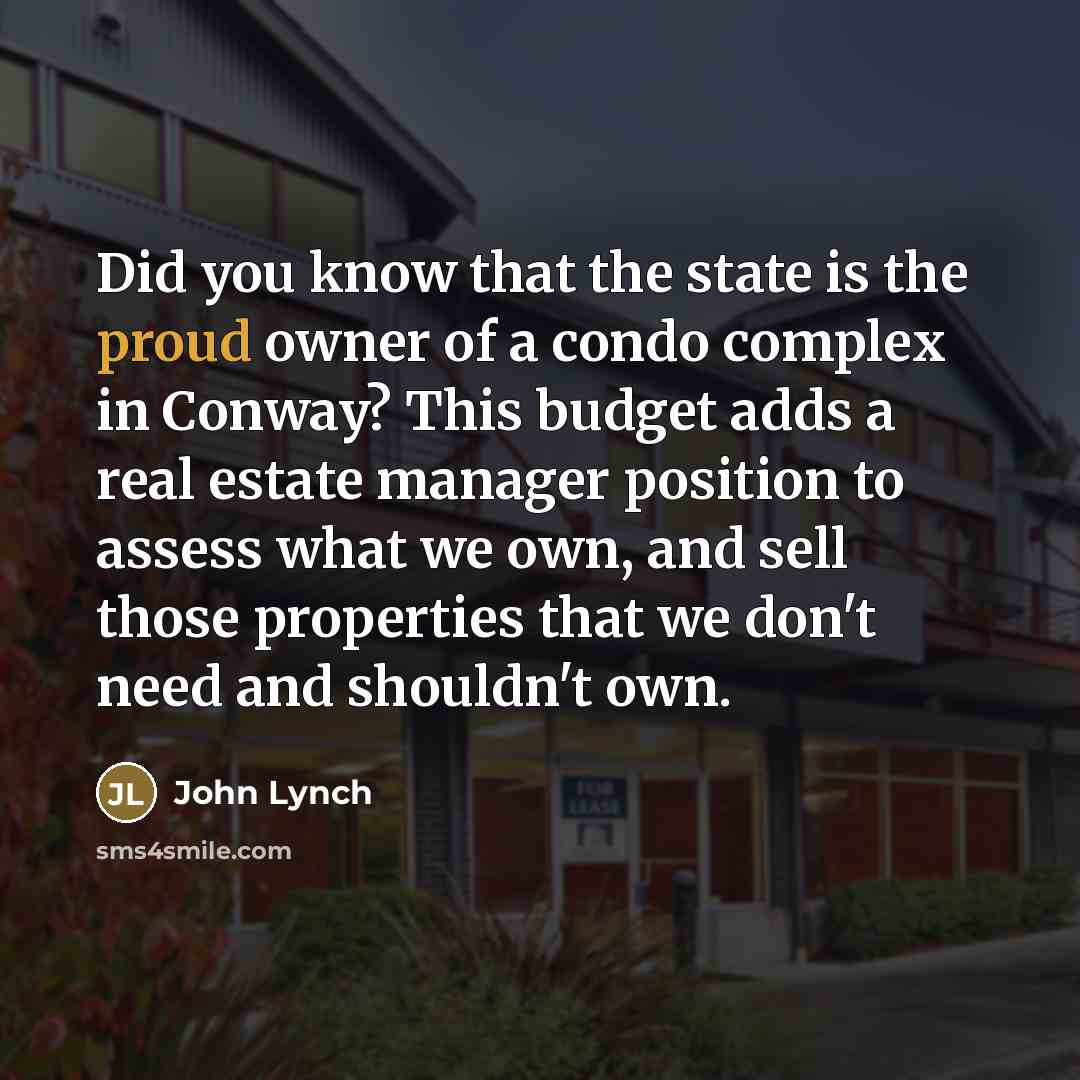 “Did you know that the state is the proud owner…” quote by John Lynch