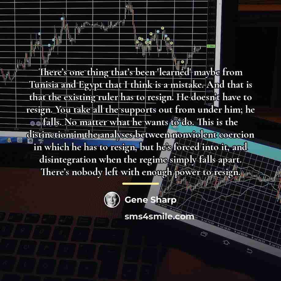 “There’s one thing that’s been 'learned' maybe from Tunisia and…” quote by Gene Sharp