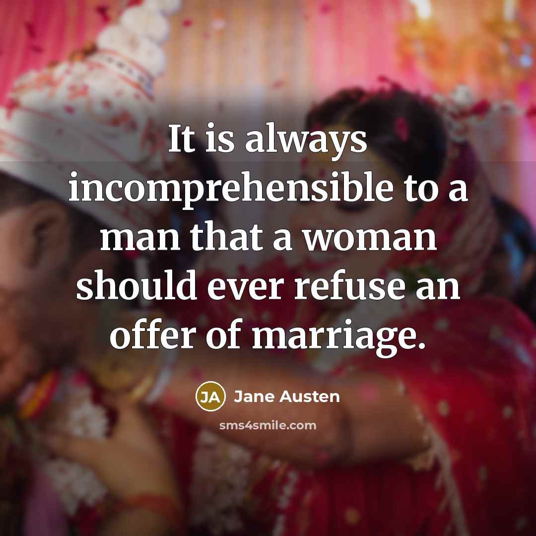 “It is always incomprehensible to a man that a woman…” quote by Jane Austen