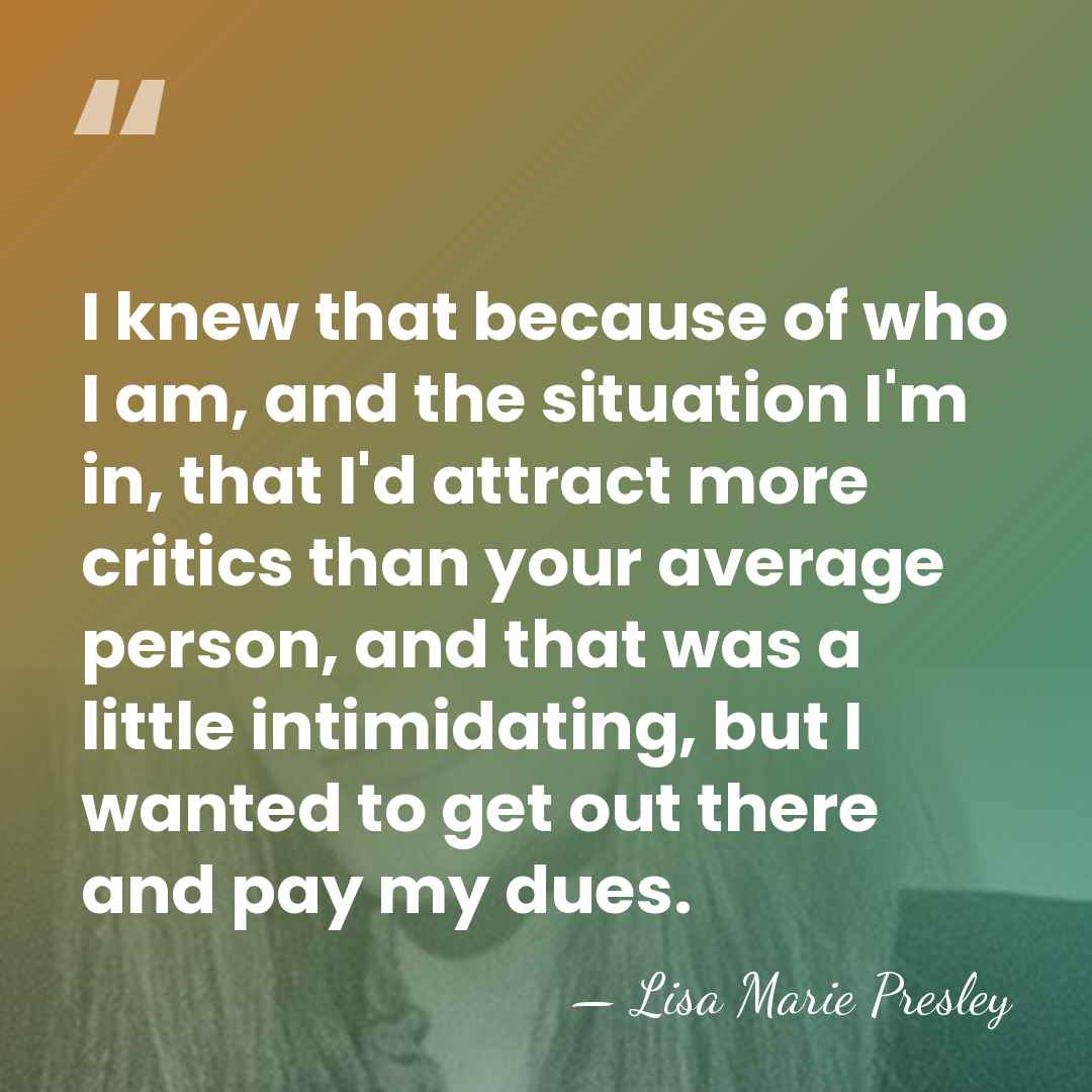I knew that because of who I am, and the situation I'm&hellip; - Lisa Marie Presley