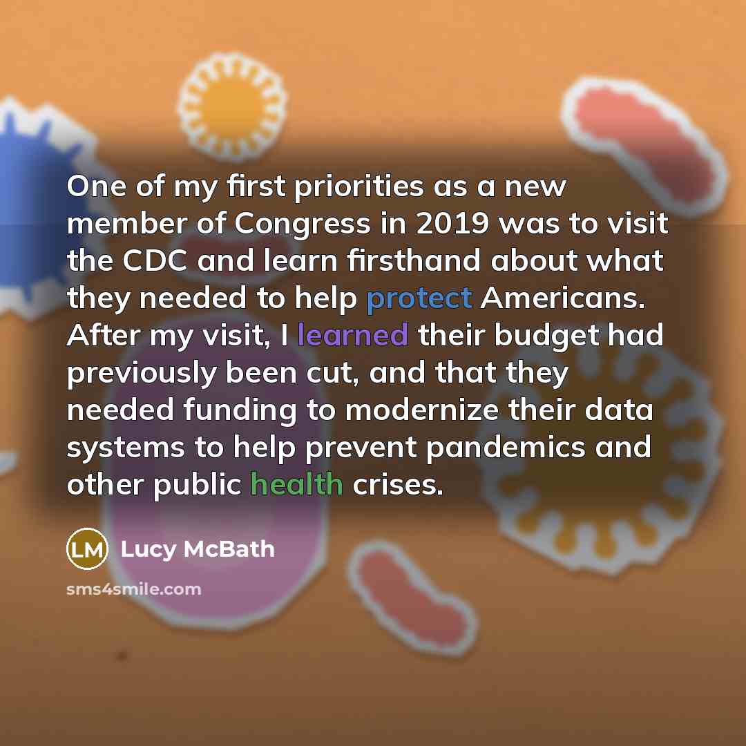 “One of my first priorities as a new member of…” quote by Lucy McBath