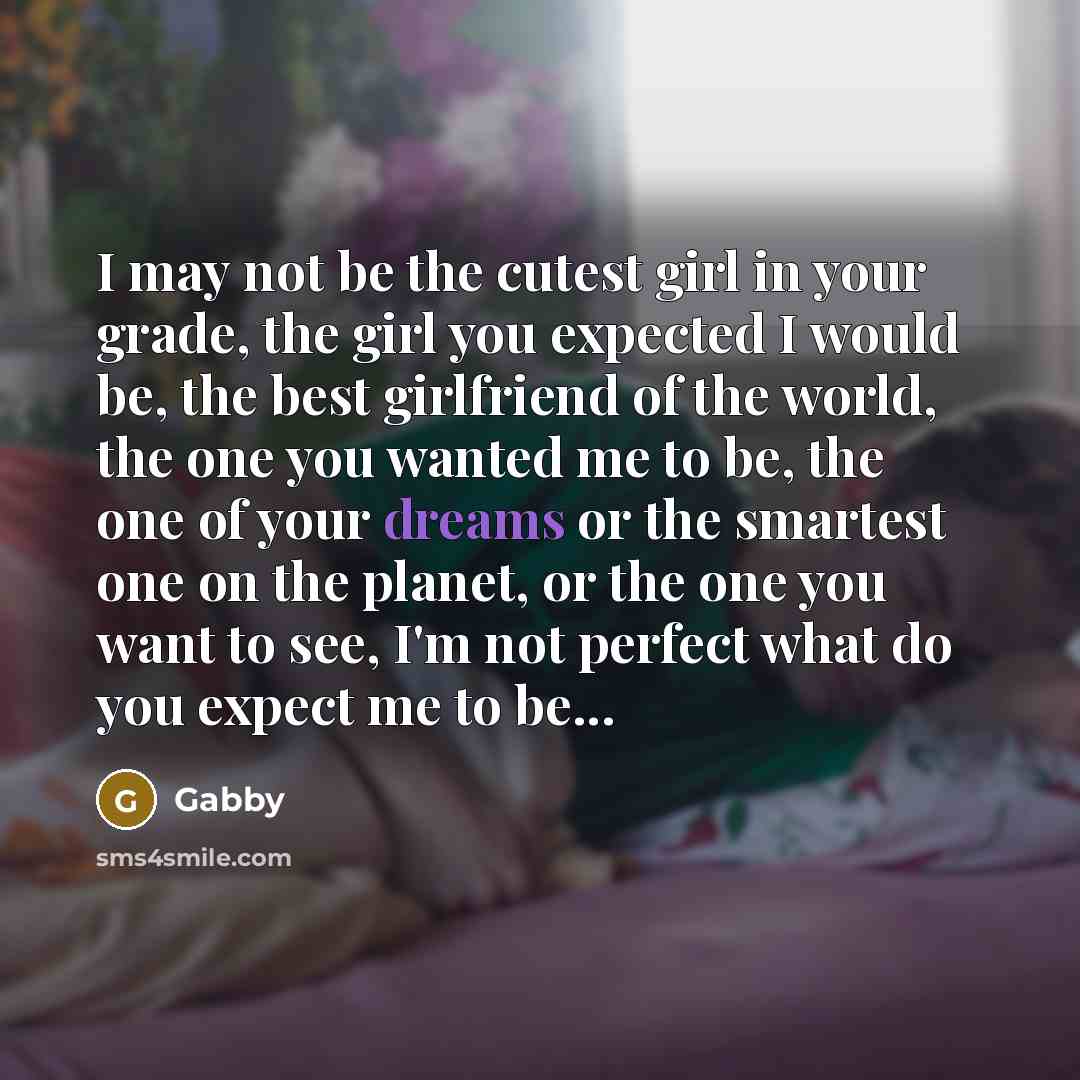 “I may not be the cutest girl in your grade,…” quote by Gabby