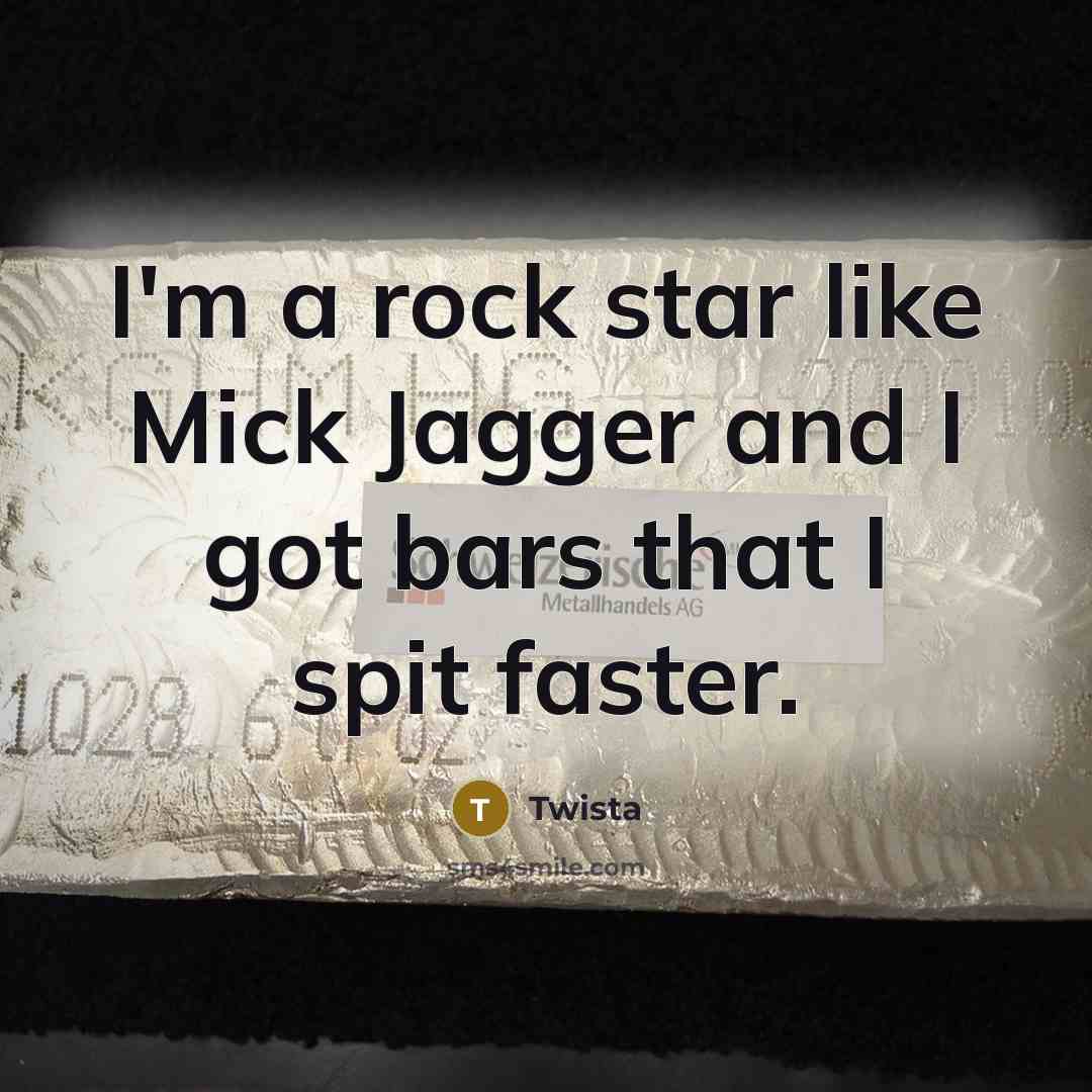 “I'm a rock star like Mick Jagger and I got bars that I spit faster.” quote by Twista