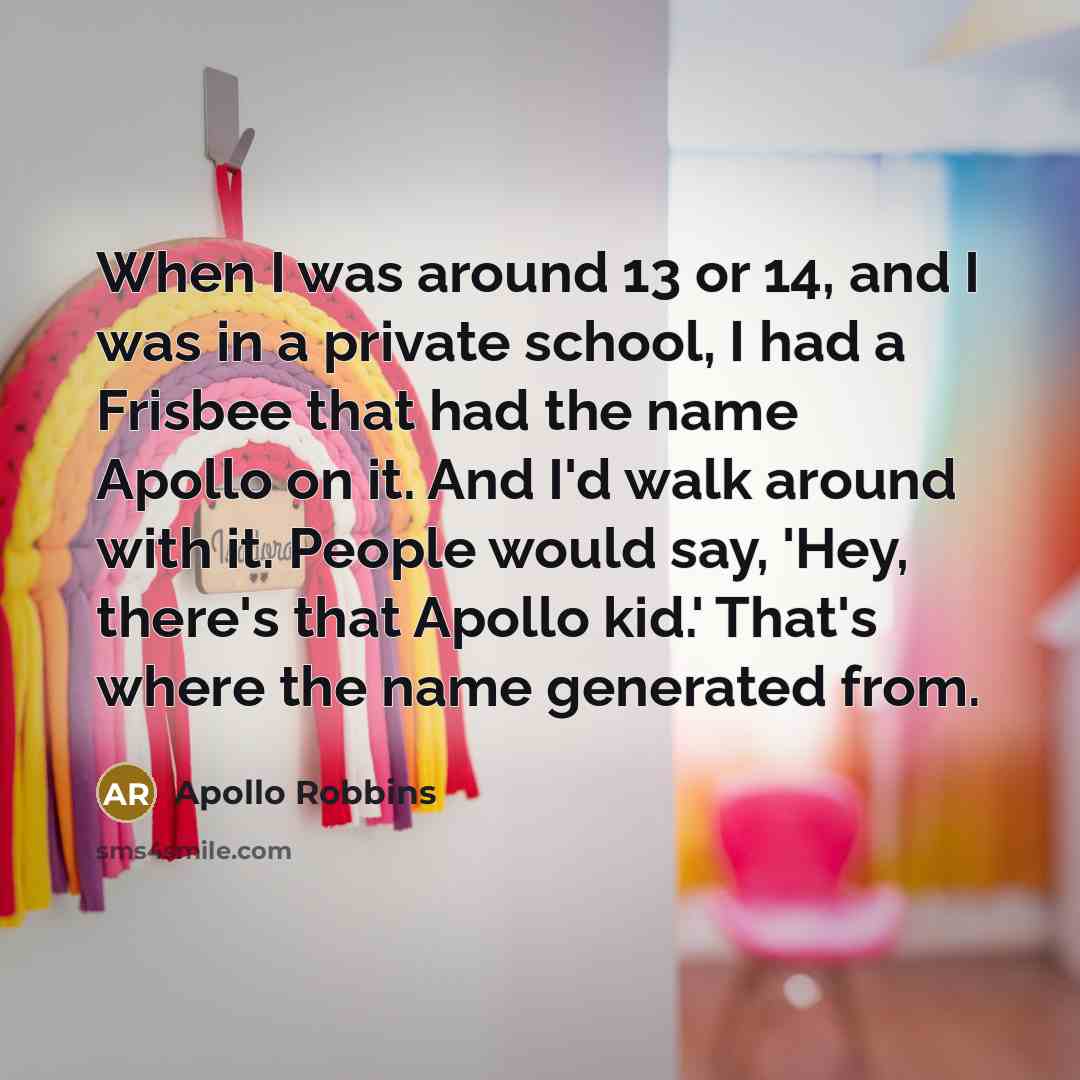 “When I was around 13 or 14, and I was…” quote by Apollo Robbins