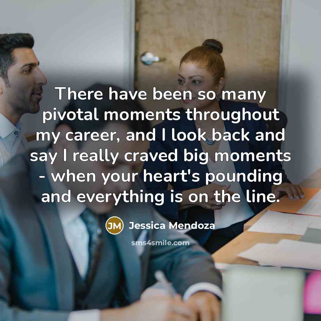 “There have been so many pivotal moments throughout my career,…” quote by Jessica Mendoza