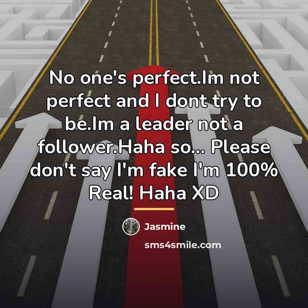 “No one's perfect.Im not perfect and I dont try to…” quote by Jasmine