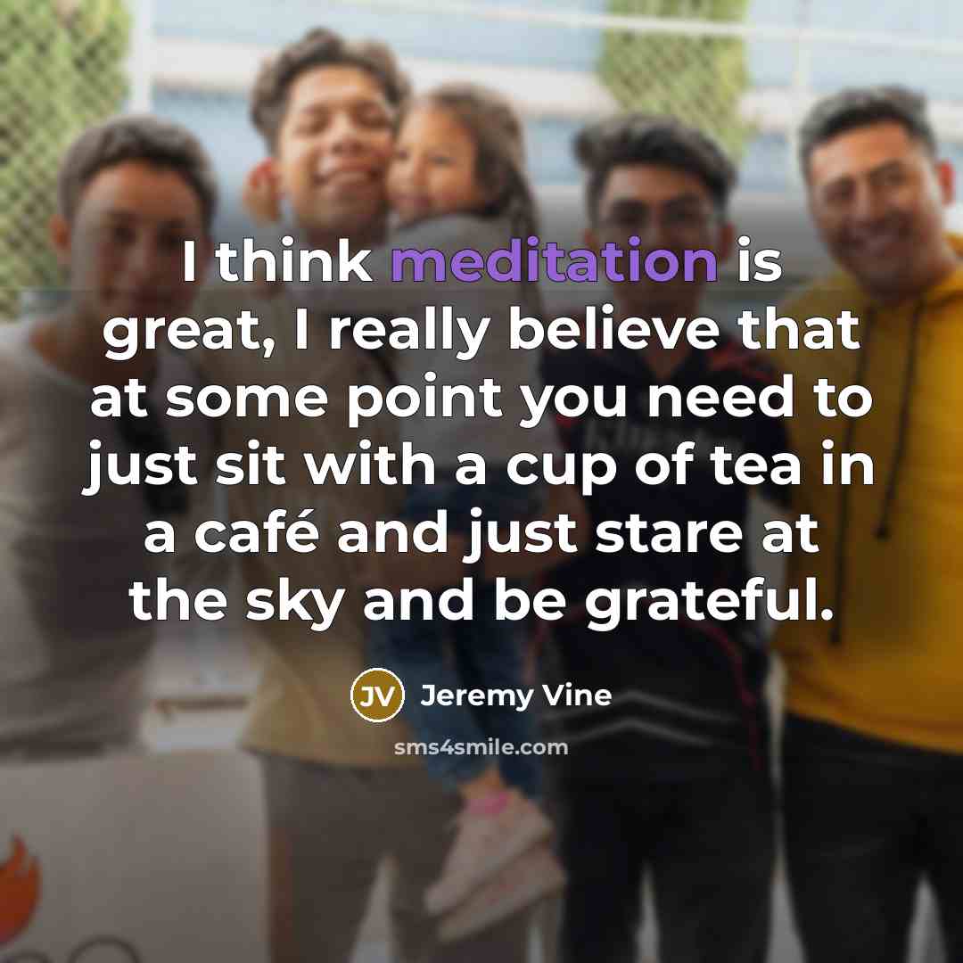 “I think meditation is great, I really believe that at…” quote by Jeremy Vine