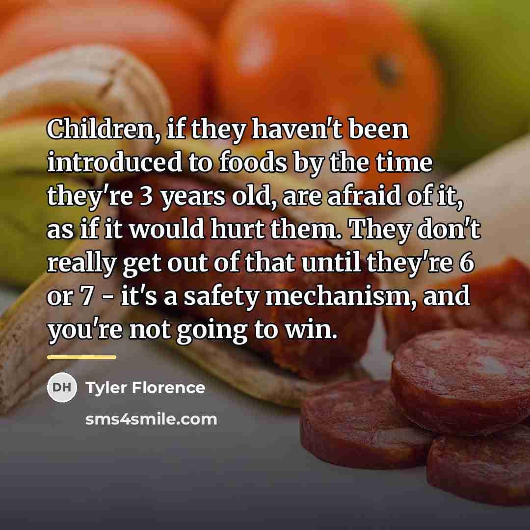 “Children, if they haven't been introduced to foods by the…” quote by Tyler Florence