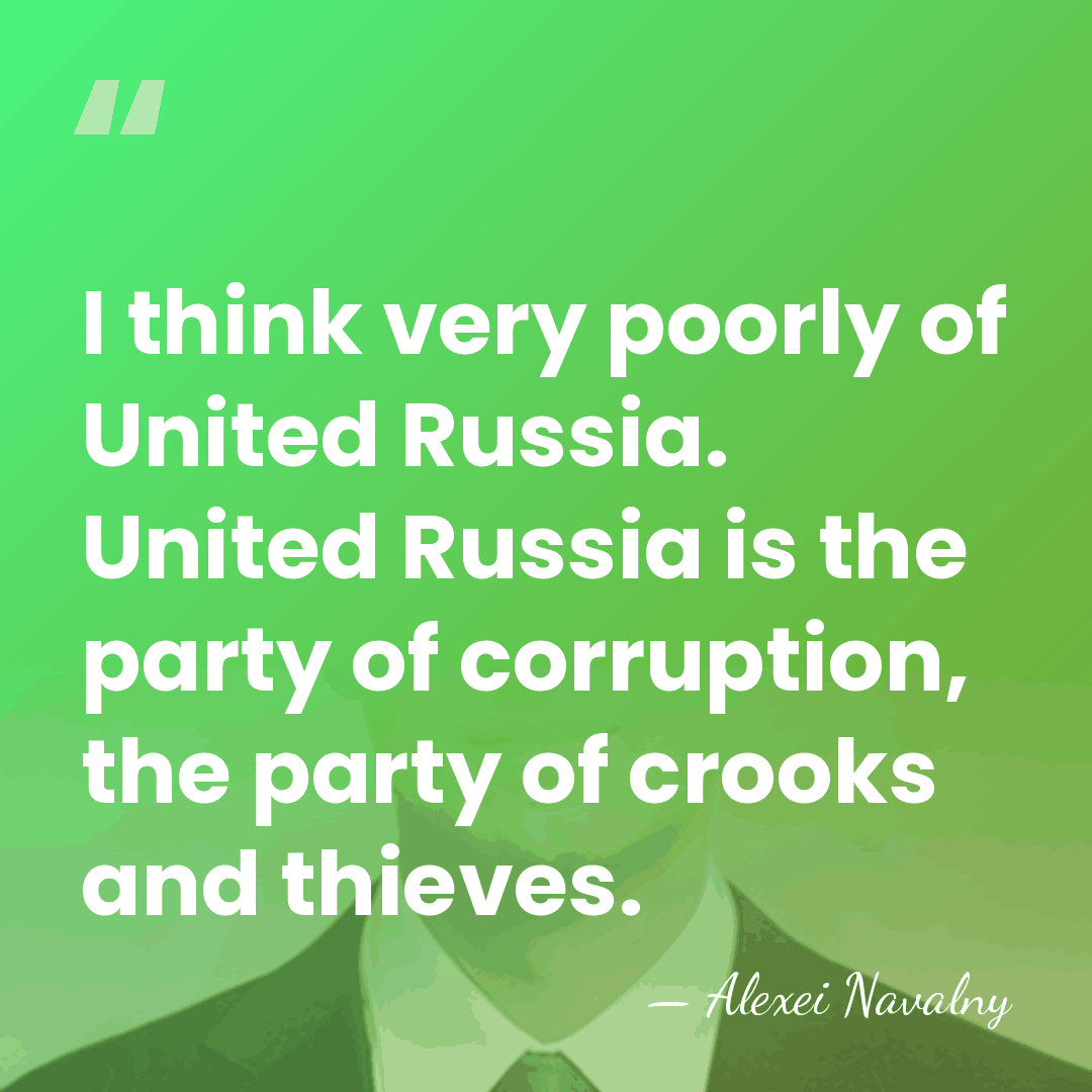 I think very poorly of United Russia. United Russia is the party&hellip; - Alexei Navalny