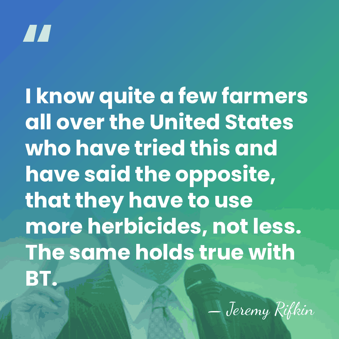 I know quite a few farmers all over the United States who&hellip; - Jeremy Rifkin